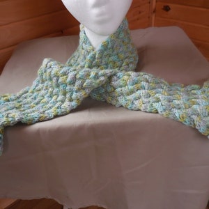 The Colors of Spring Cabled Scarf