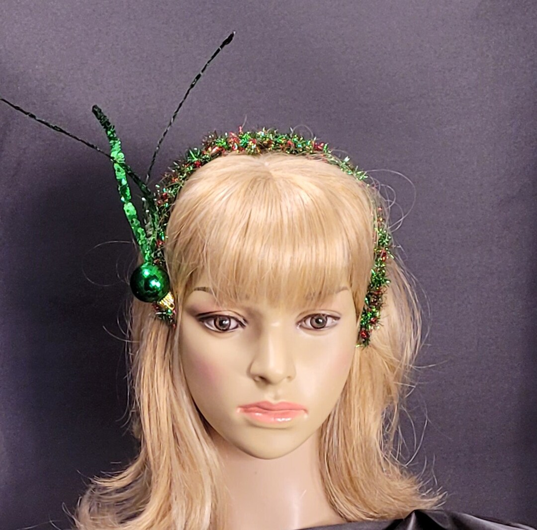 Green Holiday Fascinator Green Christmas Fascinator Green Etsy