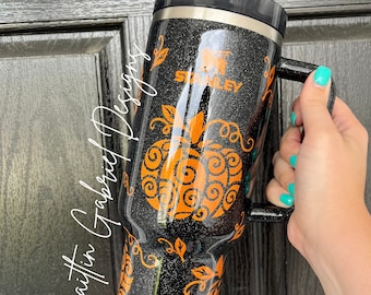 Fall Halloween Pumpkin Tumbler | Stanley | YETI | Simple Modern Trek