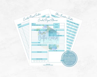 Gehaakte projectplannerbundel; Gehaakte projecttracker; Eenvoudige haakplanner; Gehaakt dagboek; Gehaakt dagboek; Gareninventaris