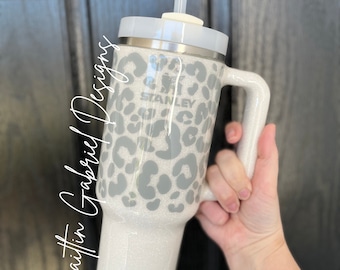 White Leopard Tumbler | Stanley | YETI | Simple Modern Trek