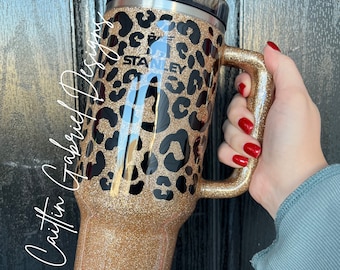 Gold Half Leopard Tumbler | Stanley | YETI | Simple Modern Trek