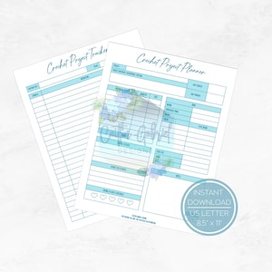 Crochet Project Planner ; Crochet Project Tracker ; Simple Crochet Planner ; Crochet Journal ; Crochet Diary