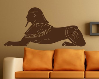 Wall Decals Egypt Great Sphinx of Giza Egyptian Sphinx Home Interior Design Vinyl Decal Sticker Kids Nursery Baby Room Decor m623
