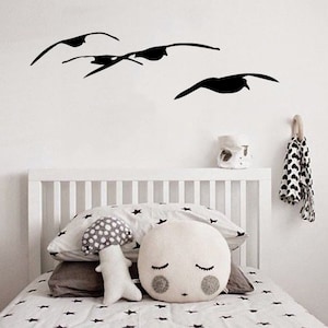 Wall Decals Flying Seagulls Birds Home Wall Vinyl Decal Sticker Art Mural Living Room Design Interior Kids Nursery Baby Room Decor m306