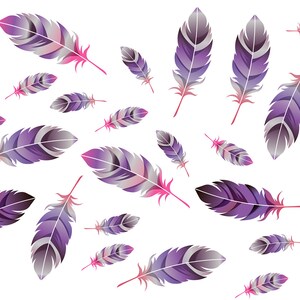 Calcomanías pluma pegatinas vivero pared decoración Tribal Boho calcomanía (MA230)