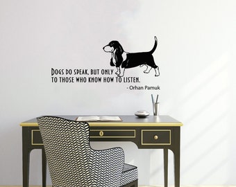 Adesivi murali citazione sul cane simpatico animale cucciolo Pet Shop casa vinile Decal Sticker Kids Nursery Baby Room Decor V569