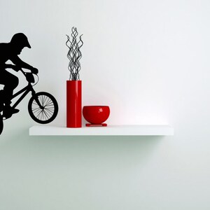 Wall Decals Bike Sport Jumping Bicycle Cycle Home Vinyl Decal Sticker Kids Nursery Baby Room Decor V145