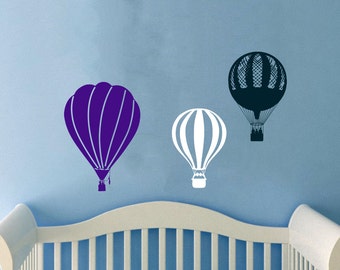 Wall Decals Hot air Balloons Home Vinyl Decal Sticker Kids Nursery Baby Room Decor V293