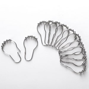 Dainty Home Duschvorhang-Set Paris Waffle Weave Mit 12 Haken - Anthrazit, Waschbar & Hotelstyle