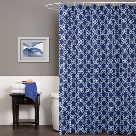 Dainty Home Trellis Waffle Weave Fabric Shower Curtain Canada Dainty Home Trellis Waffle Weave Fabric, Waffle Shower Curtain Canada