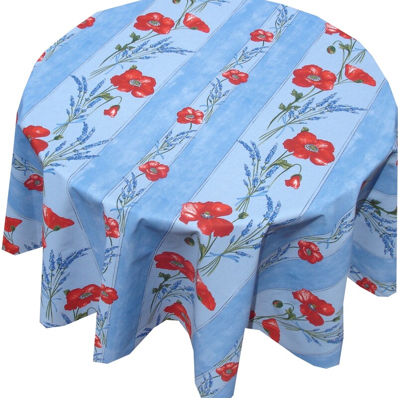Vent Du Sud 250ENAOMD Naomi Mandarin-Coloured Acrylic-Coated Tablecloth – 160 x 250 cm