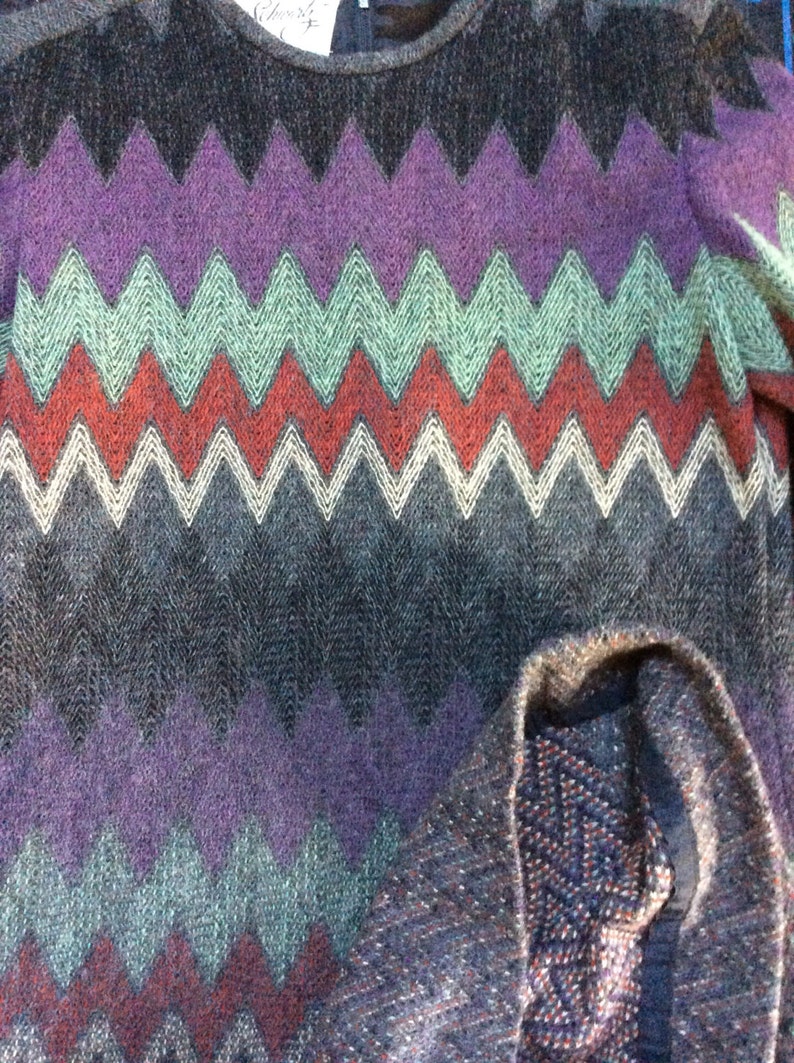 Vintage Tony Ruocco for Alper Schwartz Amazing Knit Dress Zig - Etsy