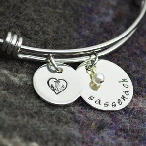 Sassenach Adjustable Bangle Bracelet - Scottish Stacking Bangle
