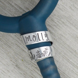 Custom Stethoscope ID Tag: Hand Stamped Aluminum Nurse Gift