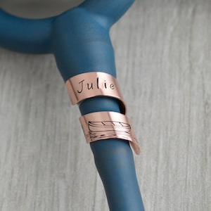 Custom Stethoscope ID Tag: Handcrafted Mountainscape Charm