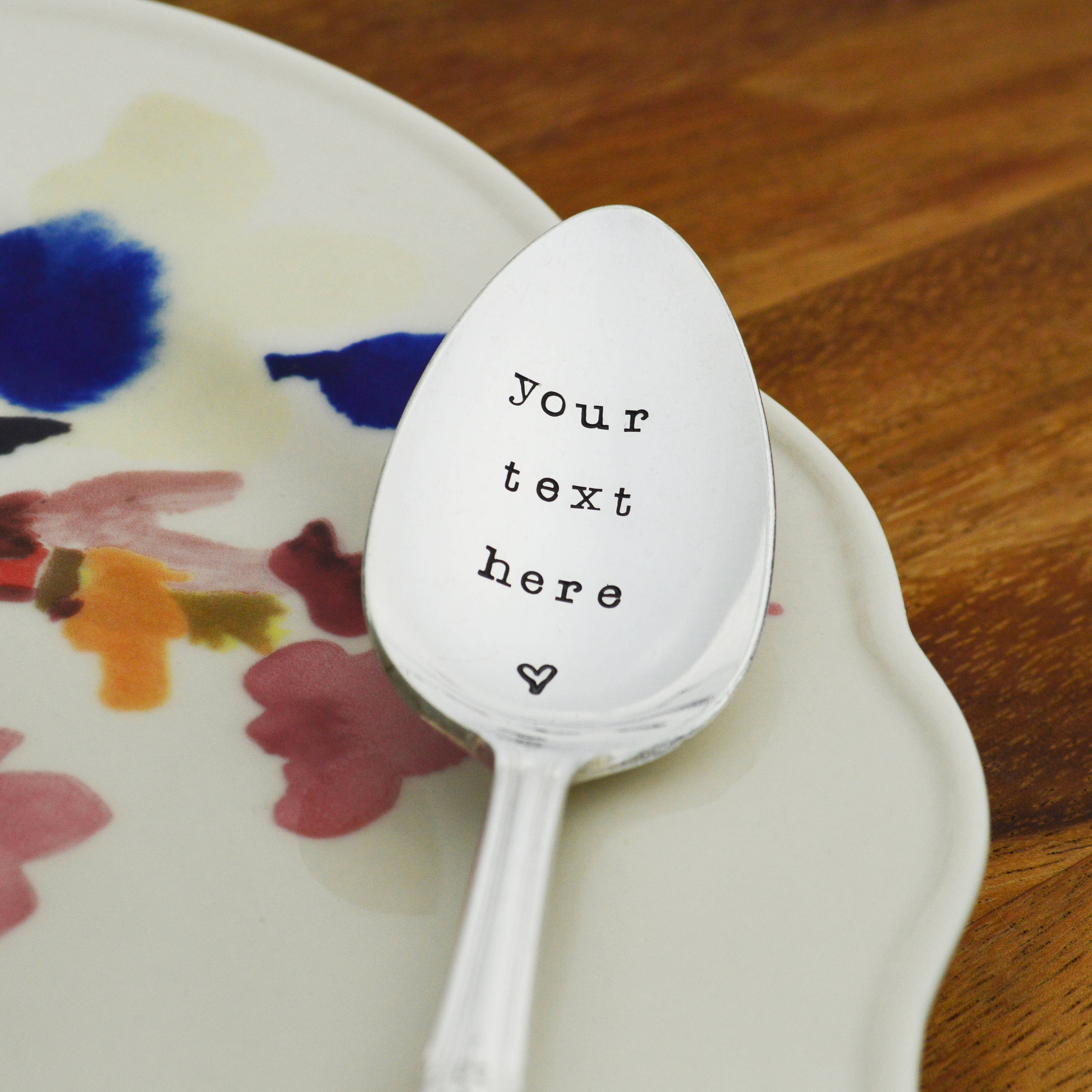 Personalized Vintage Spoon • Stamped Silverware • Create Your Own Cus…