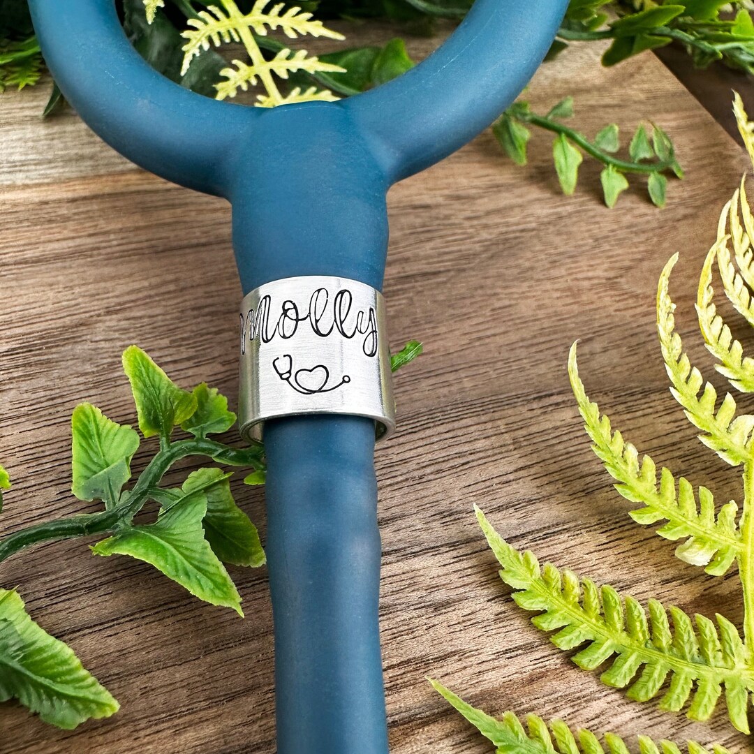 Custom Stethoscope ID Charm Stethoscope Love Name Tag Etsy