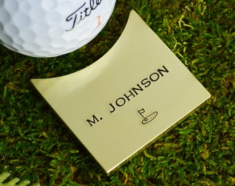 Personalized Golf Ball Marker • Golf Gifts For Men • Dad Grandfather Husband Father's Day Gift • Monogram Display Marker