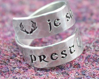 Je Suis Prest Wrap Ring - Celtic Jewelry