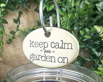 Hand Stamped Plant Label: Herb & Vegetable Garden Marker