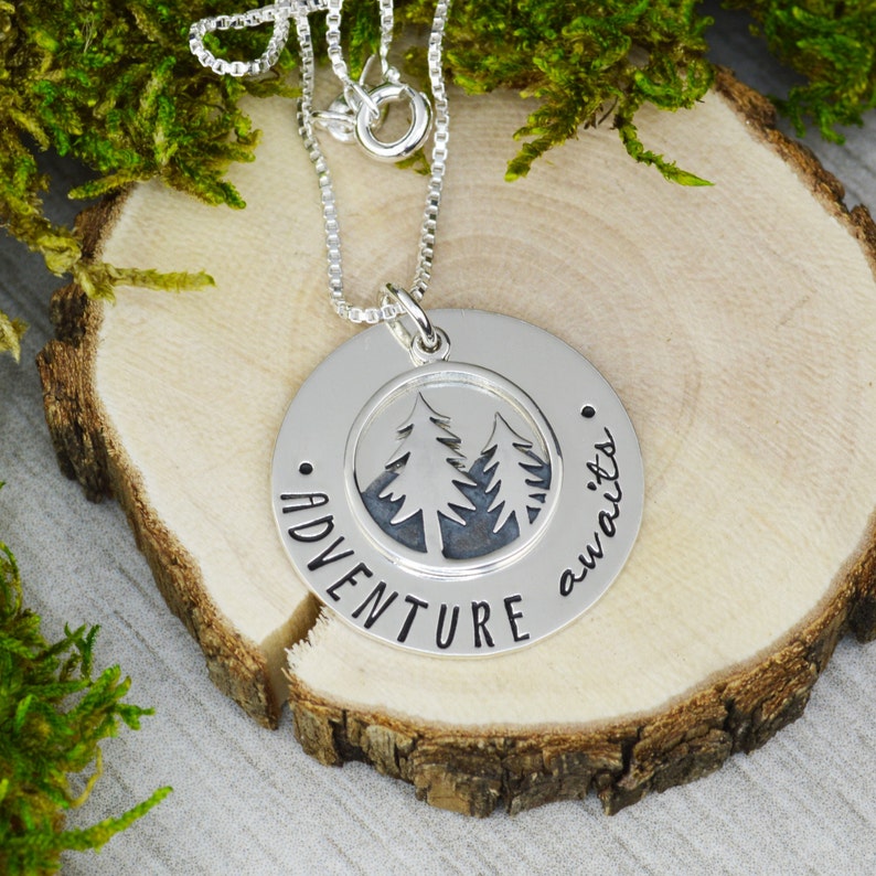 Adventure Awaits Necklace in Sterling Silver image 2