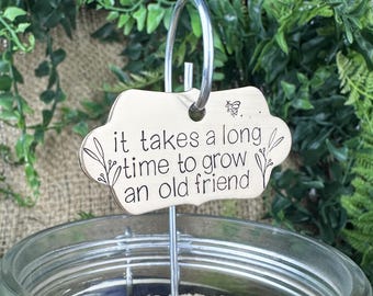 Hand Stamped Garden Stake: Custom Herb & Vegetable Plant Marker