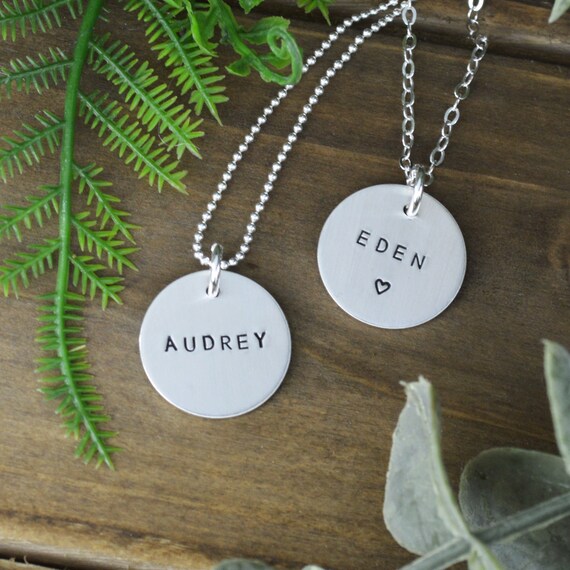 Custom Name Necklace • Minimal Layering Necklace • Sterling Silver Rose Gold and Gold • Simple Dainty Jewelry • Mothers Day Gift Il_570xn