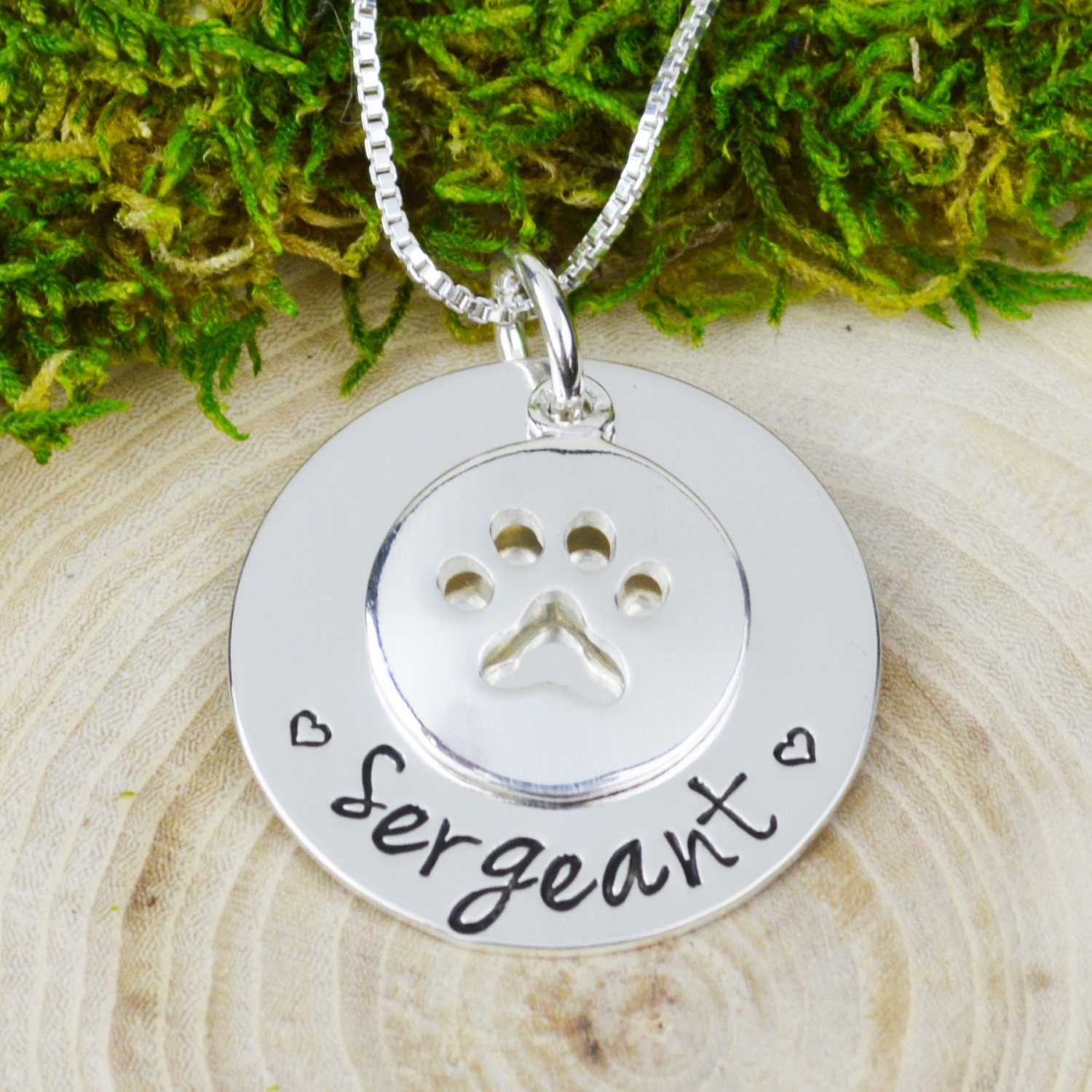 Custom Sterling Silver Dog Necklace Pet Jewelry Etsy