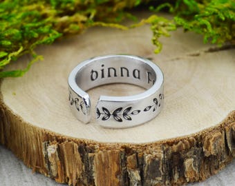Dinna Fash Ring - Schottischer Schmuck - Farn Blumenring