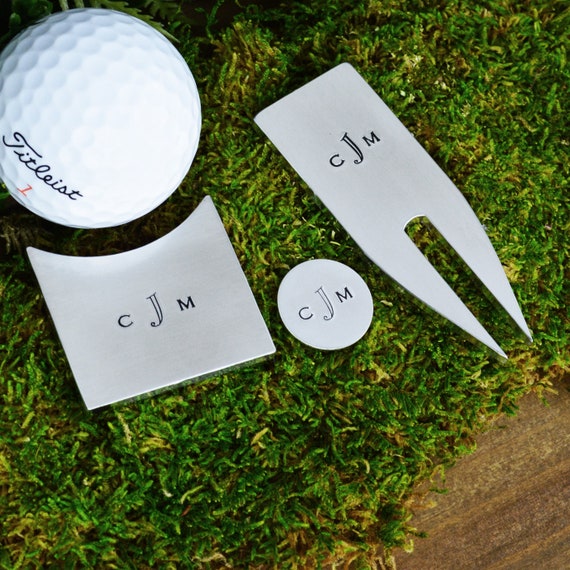 Personalized Golf Ball Marker and Divot Tool Set • Golf Gifts For Men