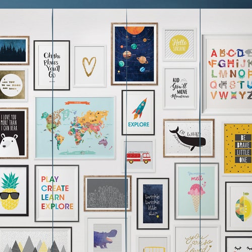 Kids Frames Extra Large Wall Art Peel and Stick Wall Poster Etsy Ireland