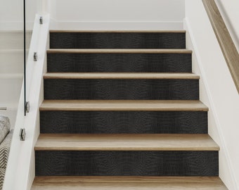 Crocodile, Black,   Repositionable Stair Riser Strip