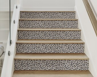Déco Marches Escalier 3D Imprimé Léopard - 562NA - Papier Peint Adhésif