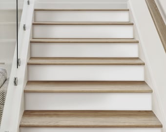 Solid White,   Repositionable Stair Riser Strip