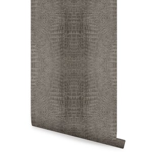 Crocodile Wallpaper, Grey, Repositionable Wallpaper - Etsy