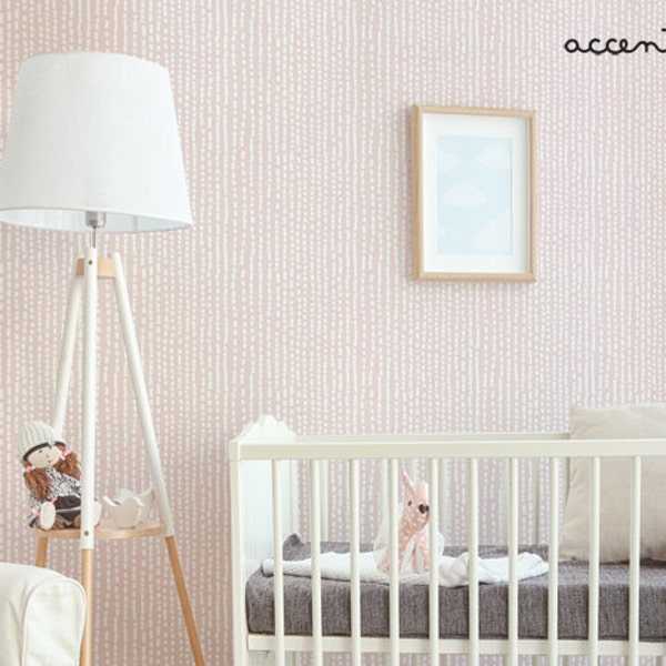 Peel and Stick Wallpaper Pink Etsy