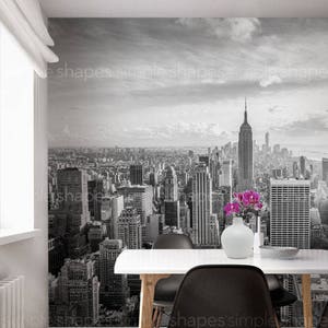 Manhattan Fotografie, Oversize Wandposter, große Wandkunst, NYC Fotografie, Empire State Building, Wandbild