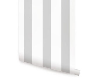 Vertical Grey Peel & Stick  Wallpaper Repositionable