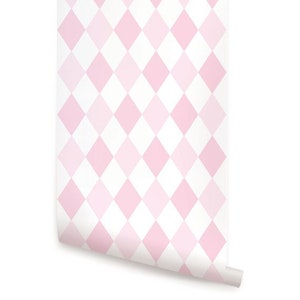 Diamond Pink Peel & Stick  Wallpaper Repositionable