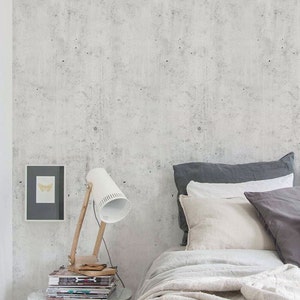 Cement Concrete Peel Stick Fabric Wallpaper Repositionable Etsy
