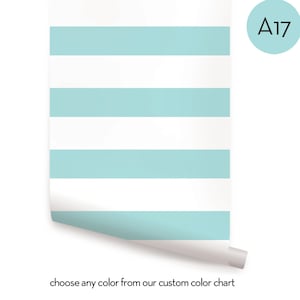 Horizontal Custom Color Peel & Stick  Wallpaper Repositionable