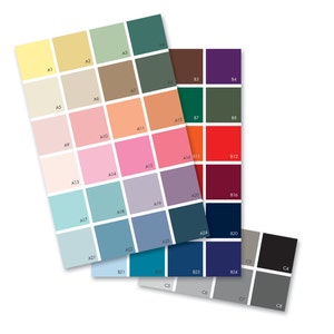 Amostras de papel de parede de tabela de cores PERSONALIZADAS