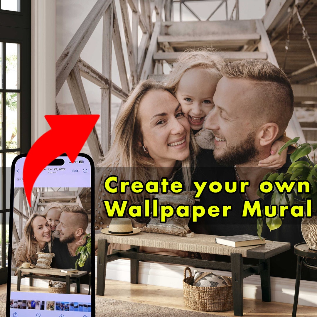 Custom Wallpaper, Custom Wall Mural, Your Family Wallpaper, Your Family