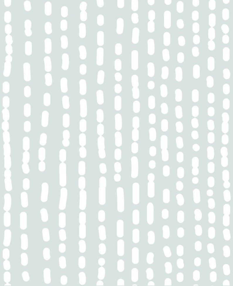 Line Art Blue Peel & Stick Fabric Wallpaper Repositionable Etsy