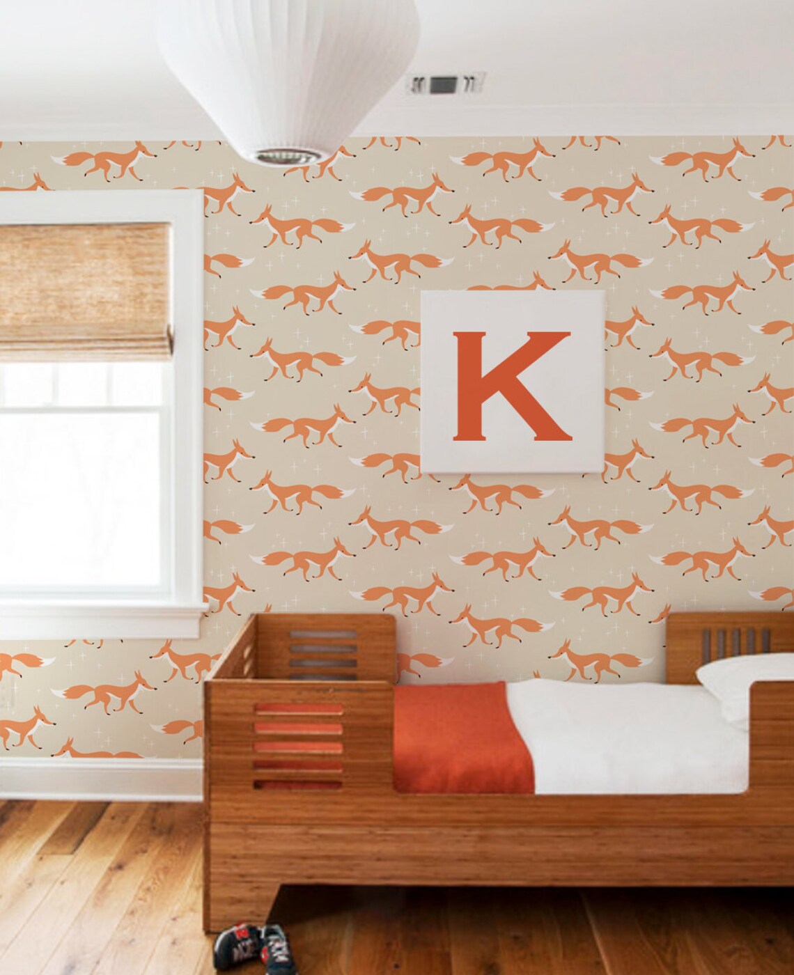 Fox Animal Peel & Stick Fabric Wallpaper Repositionable | Etsy