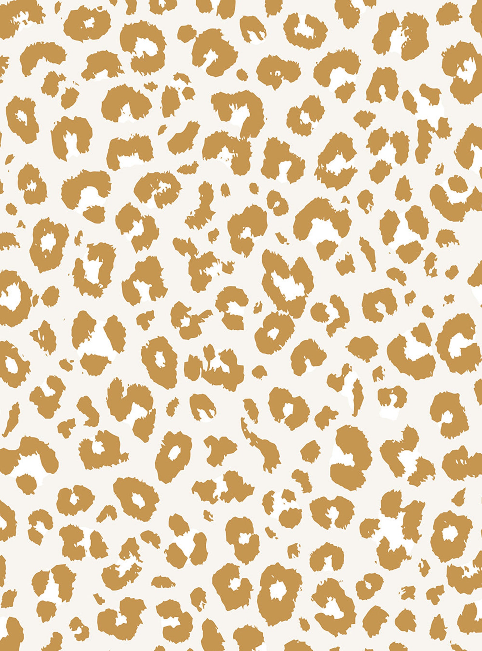 Animal Print Leopard Wallpaper Gold Self Adhesive Fabric Etsy