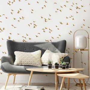 Soaring Birds, Gold,  Wall Mural
