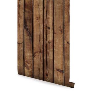 Carta da parati in legno marrone