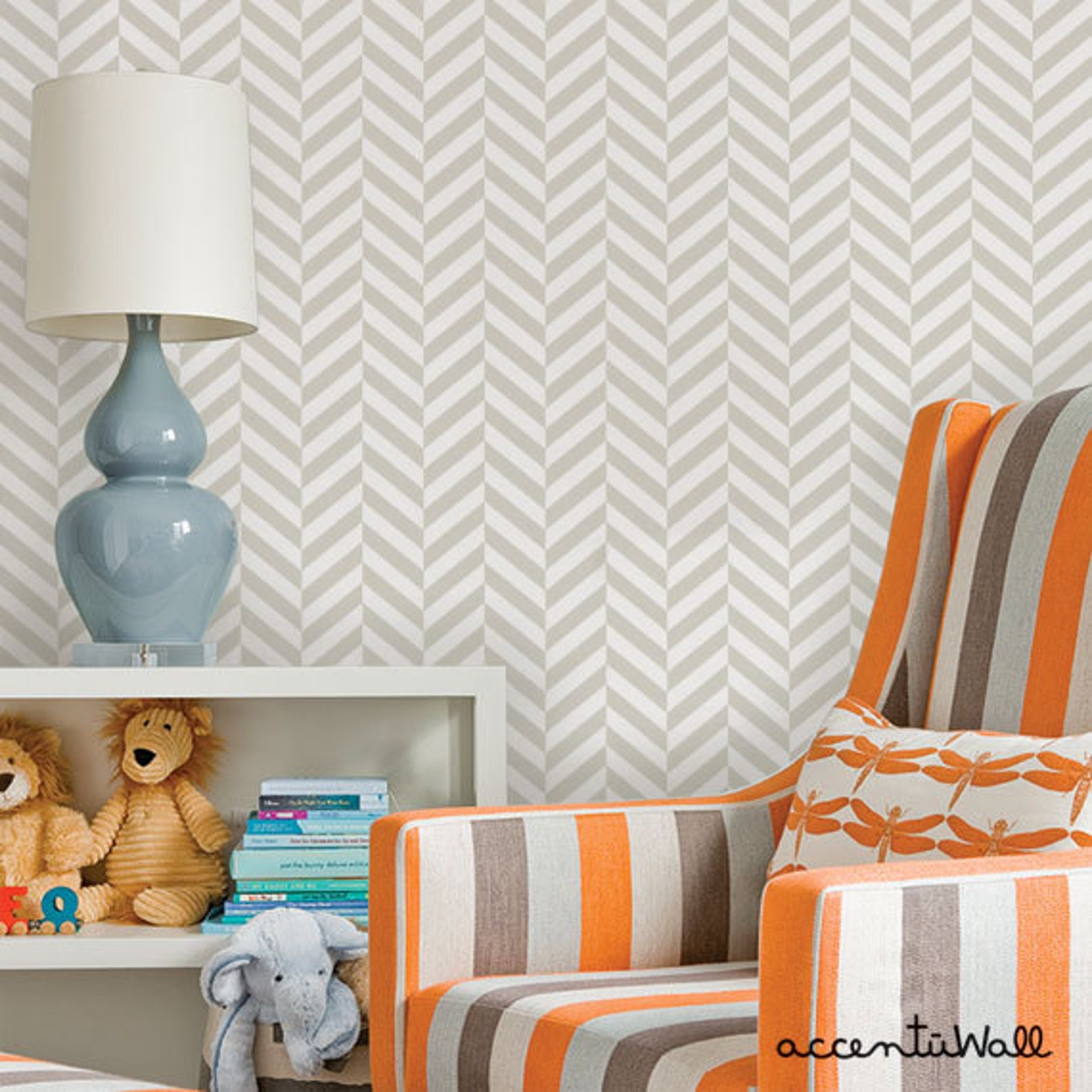 Herringbone Solid Beige Peel & Stick Wallpaper Repositionable Etsy